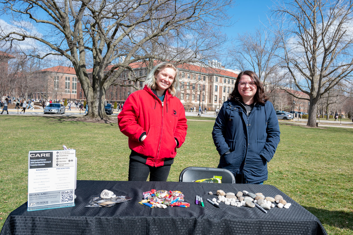 CARE's table for Mental Health Action Week.